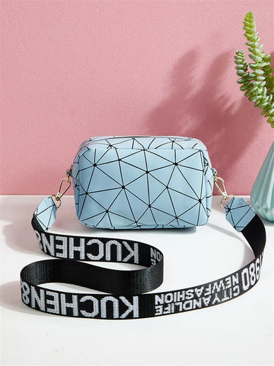 Girls Printed Crossbody Bag Sky Blue