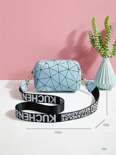 Girls Printed Crossbody Bag Sky Blue