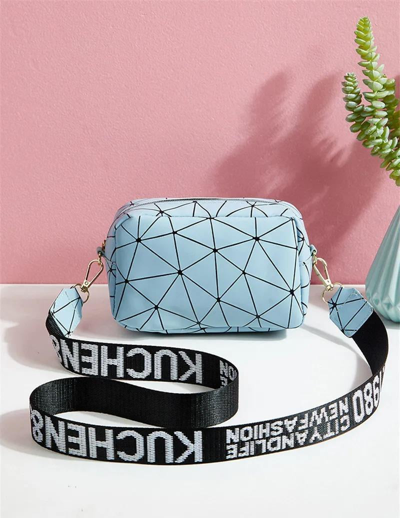Girls Printed Crossbody Bag Sky Blue