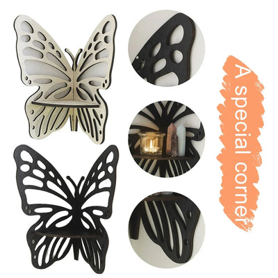Butterfly Shelves Design Packed Of 3