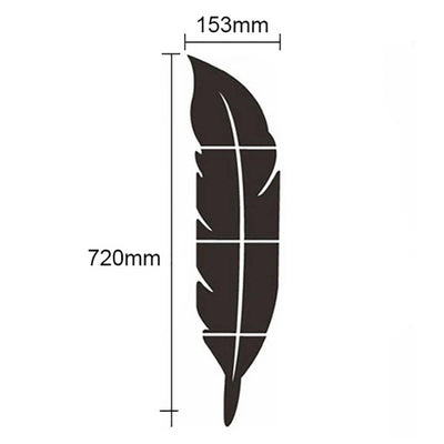 Acrylic Mirror Leaf For Wall Decor