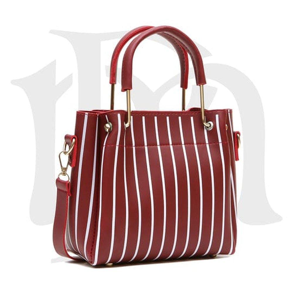 Leather printed 2 hand bag for womans