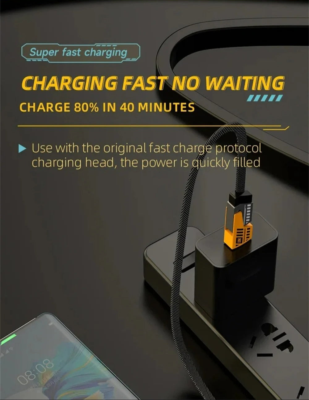 4 in 1 65W Fast Charging USB cable