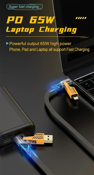 4 in 1 65W Fast Charging USB cable