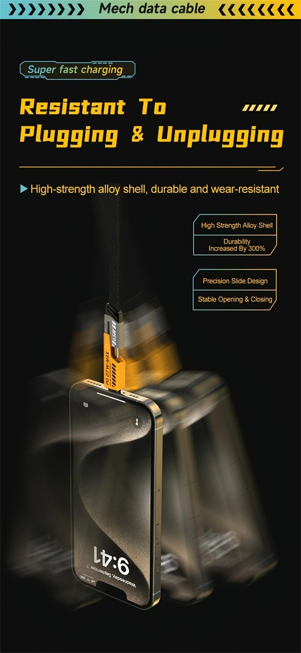 4 in 1 65W Fast Charging USB cable