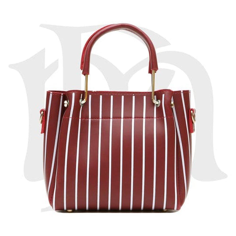 Leather printed 2 hand bag for womans