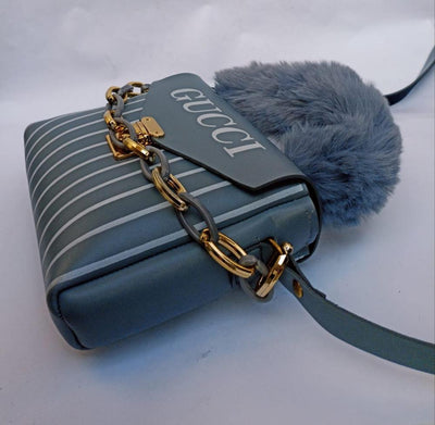 Womans rexine printed top handle shoulder bag