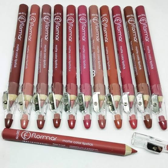 Smudge proof lip Pencil Pack Of 12