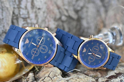 COUPLES CHRONOGHRAP WATCHES BLUE